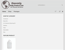 Tablet Screenshot of heavenlybodyproducts.com